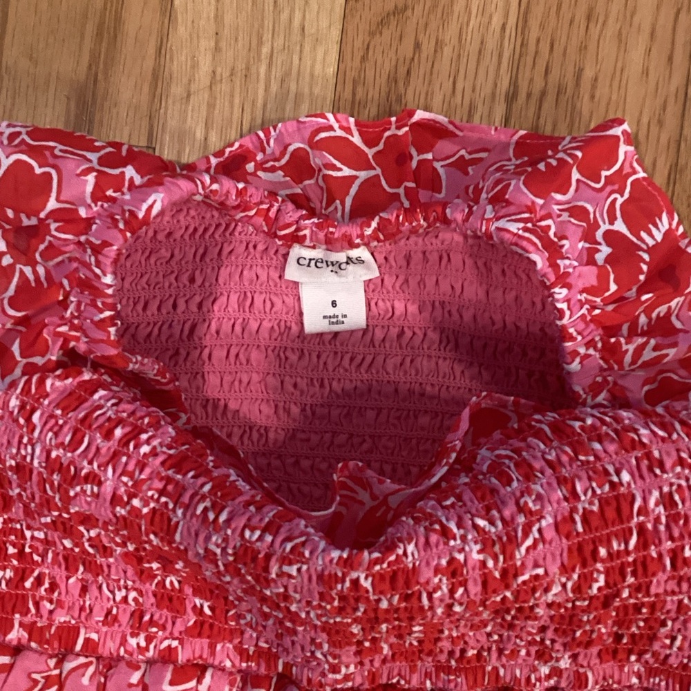 Crewcuts Pink and Red Floral Ruffle Sundress - Picture 2 of 3
